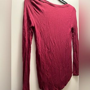 Old Navy Maroon Long Sleeve Shirt, Size S